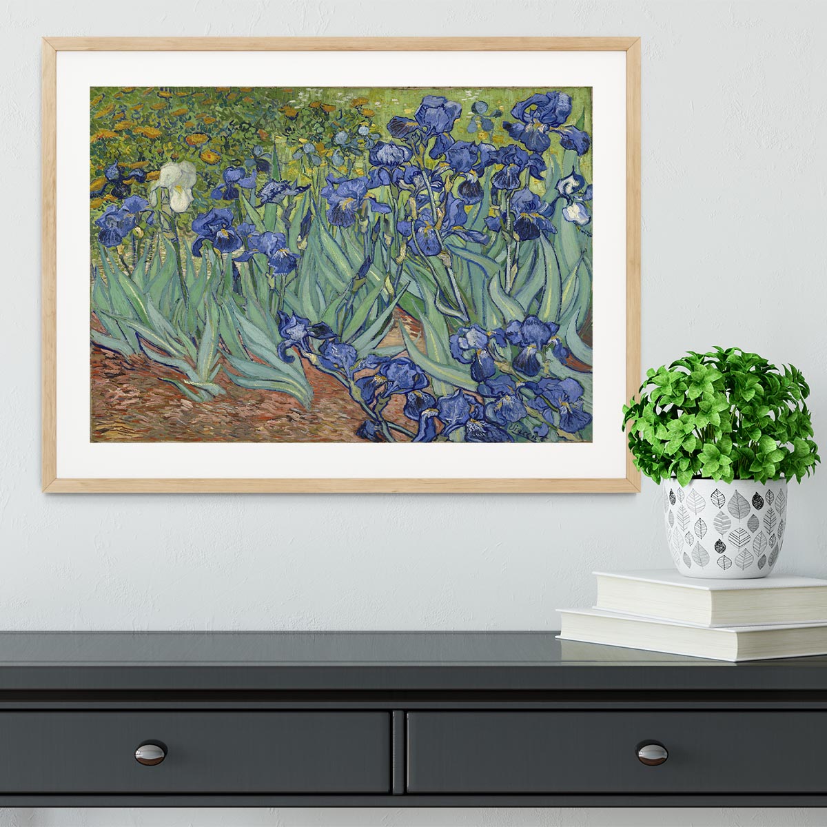 Irises by Van Gogh Framed Print - Canvas Art Rocks - 3