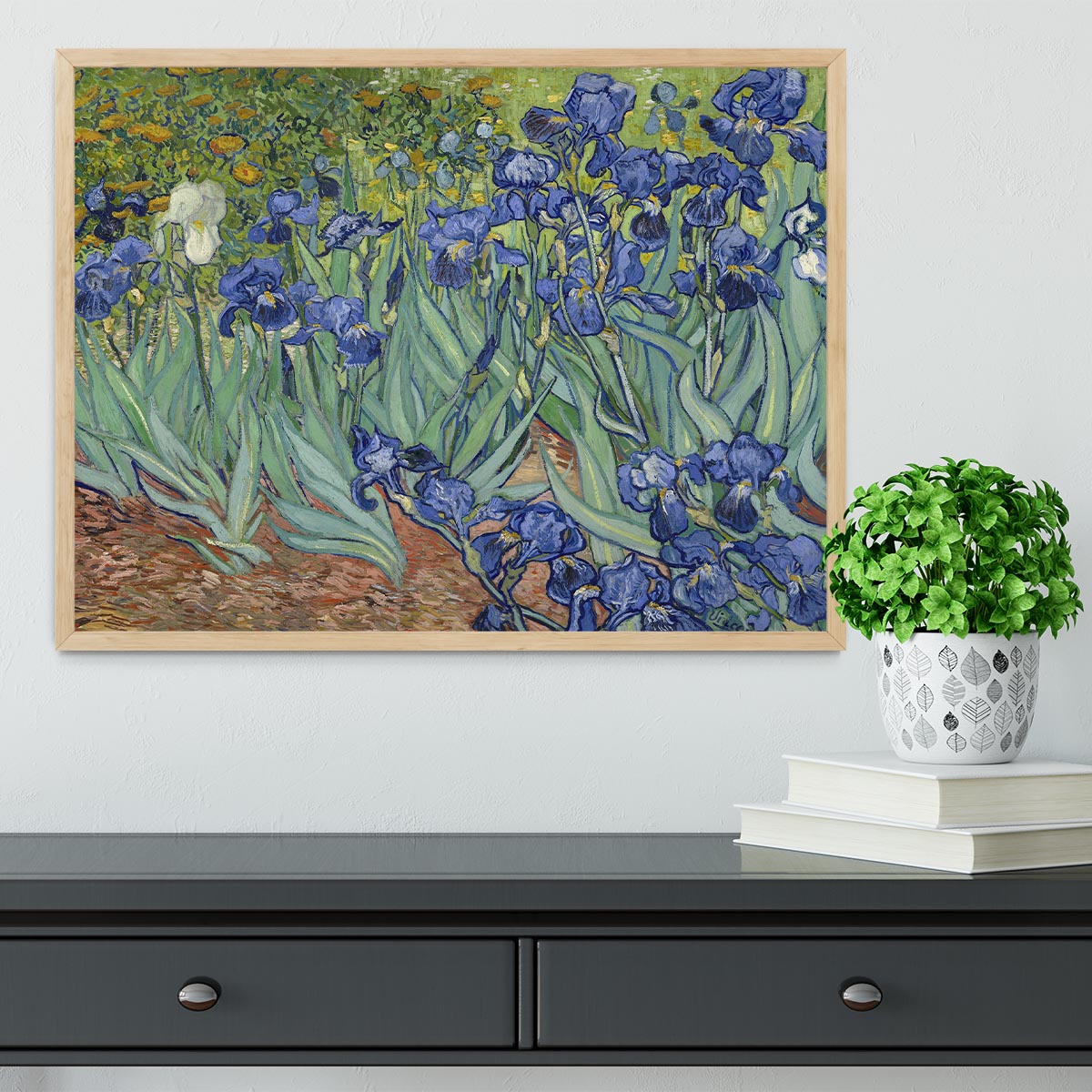 Irises by Van Gogh Framed Print - Canvas Art Rocks - 4
