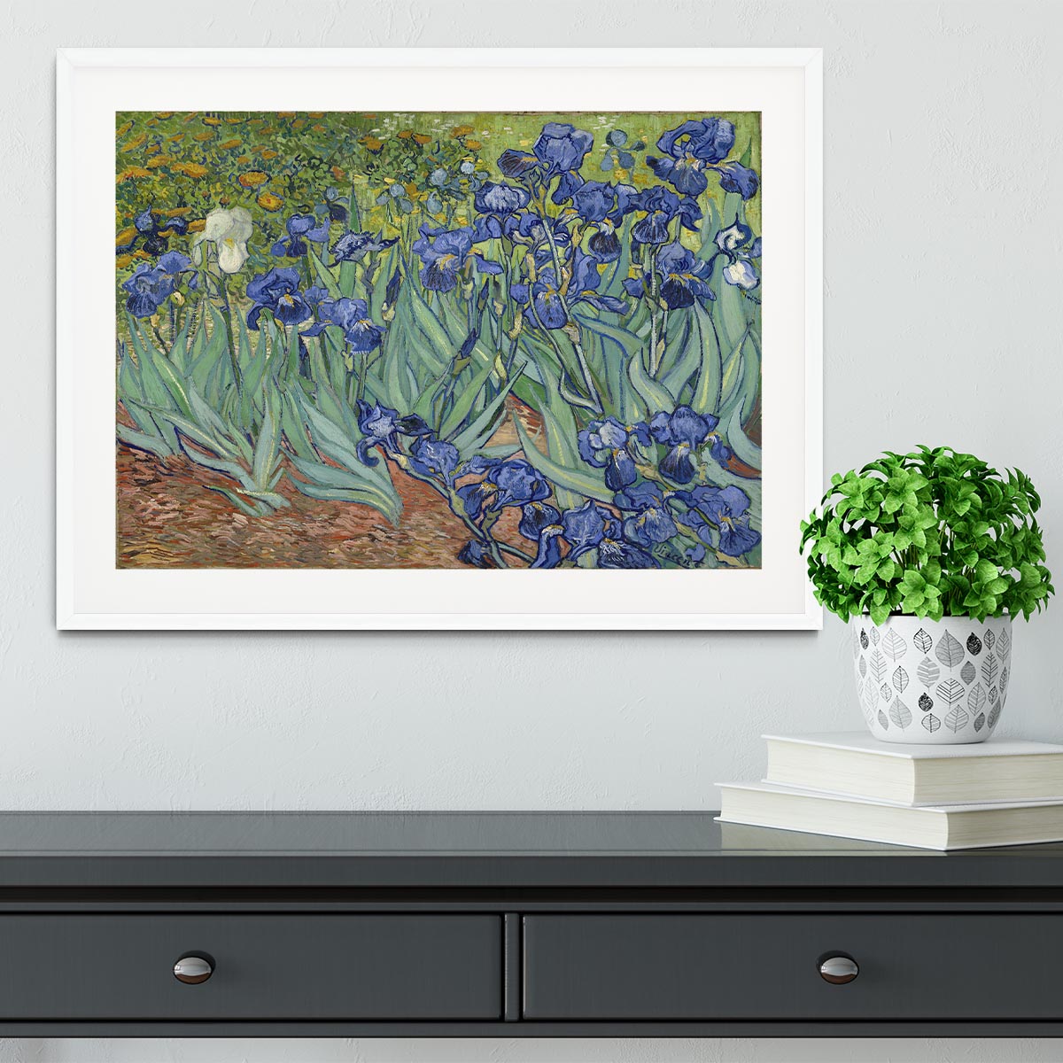 Irises by Van Gogh Framed Print - Canvas Art Rocks - 5