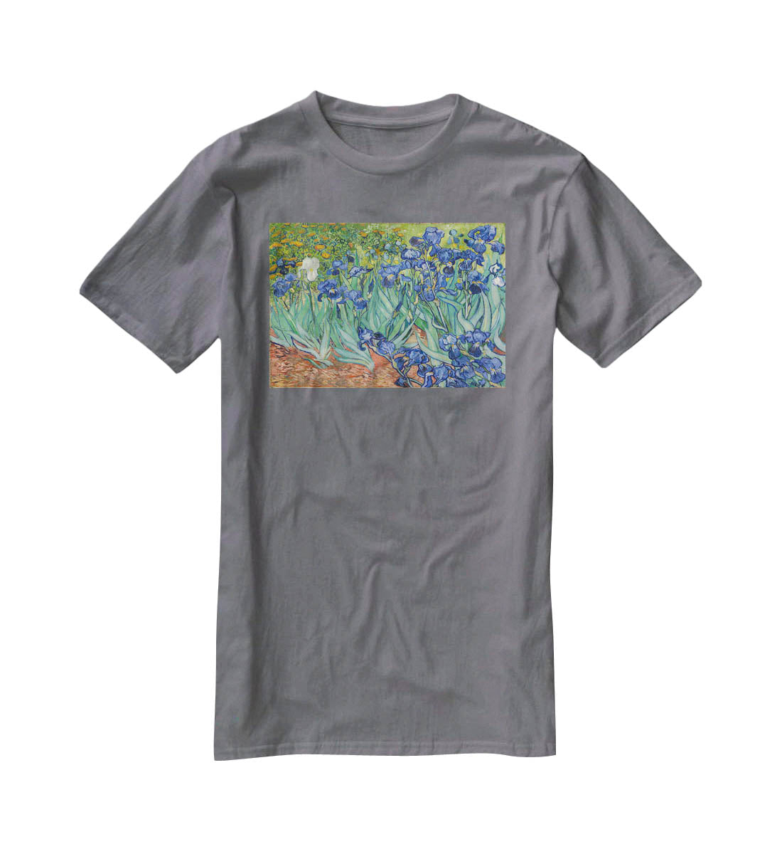 Irises by Van Gogh T-Shirt - Canvas Art Rocks - 3