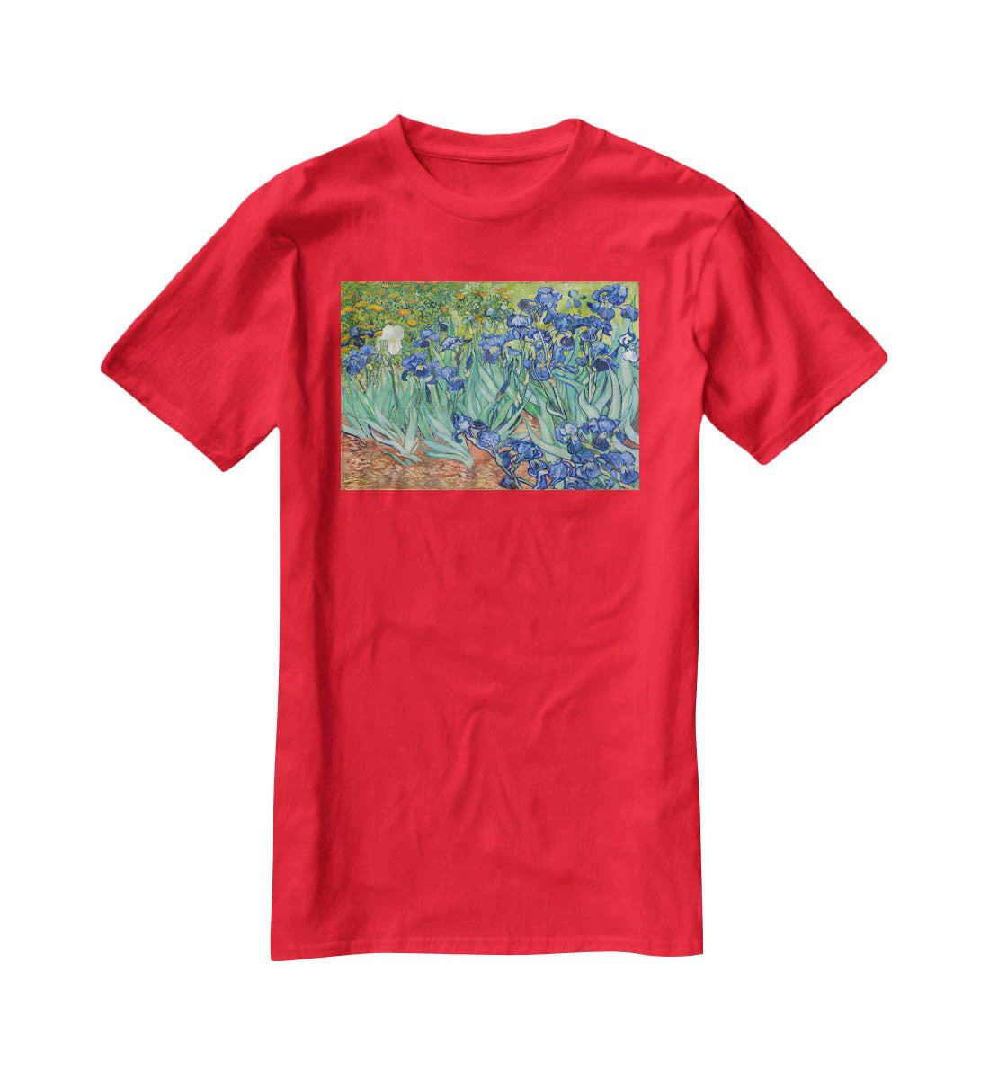 Irises by Van Gogh T-Shirt - Canvas Art Rocks - 4