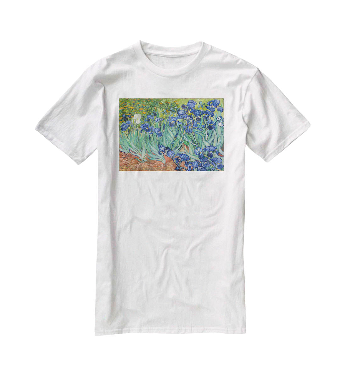 Irises by Van Gogh T-Shirt - Canvas Art Rocks - 5