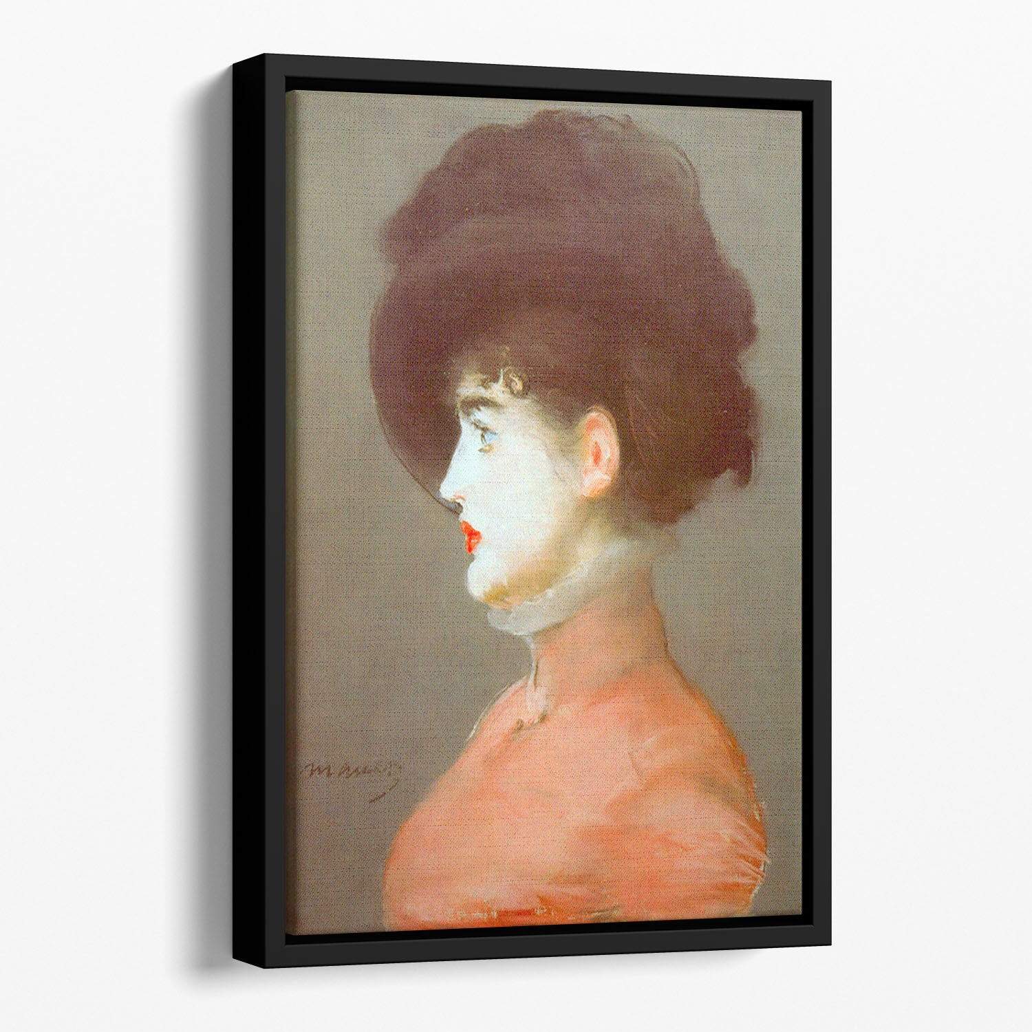 Irma Brunne by Manet Floating Framed Canvas