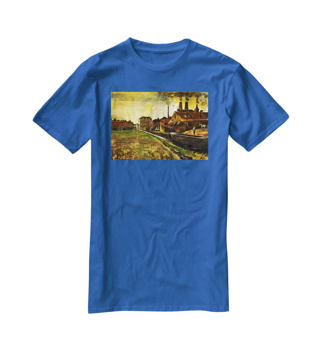 Iron Mill in The Hague by Van Gogh T-Shirt - Canvas Art Rocks - 2
