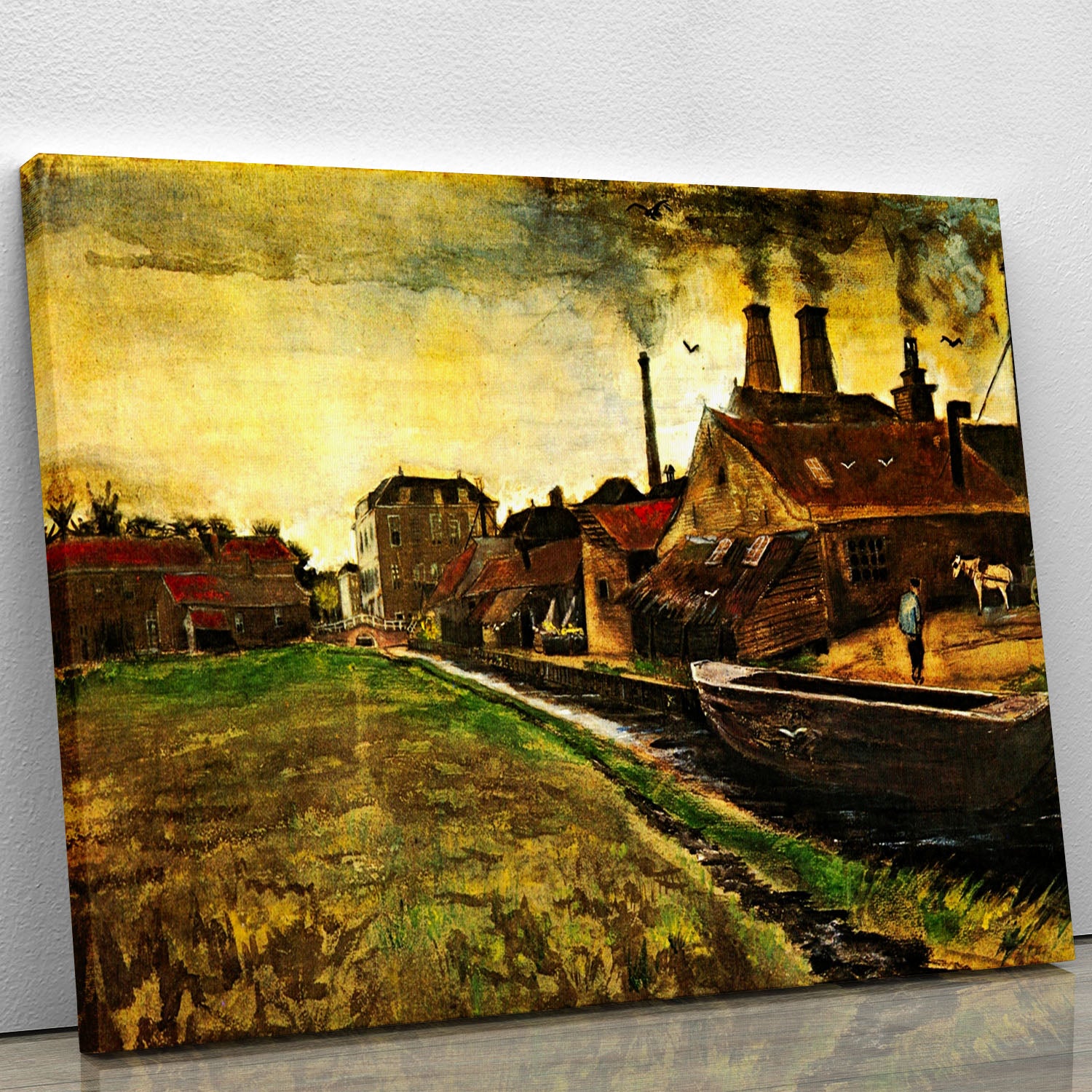 Iron Mill in The Hague by Van Gogh Canvas Print or Poster - Canvas Art Rocks - 1