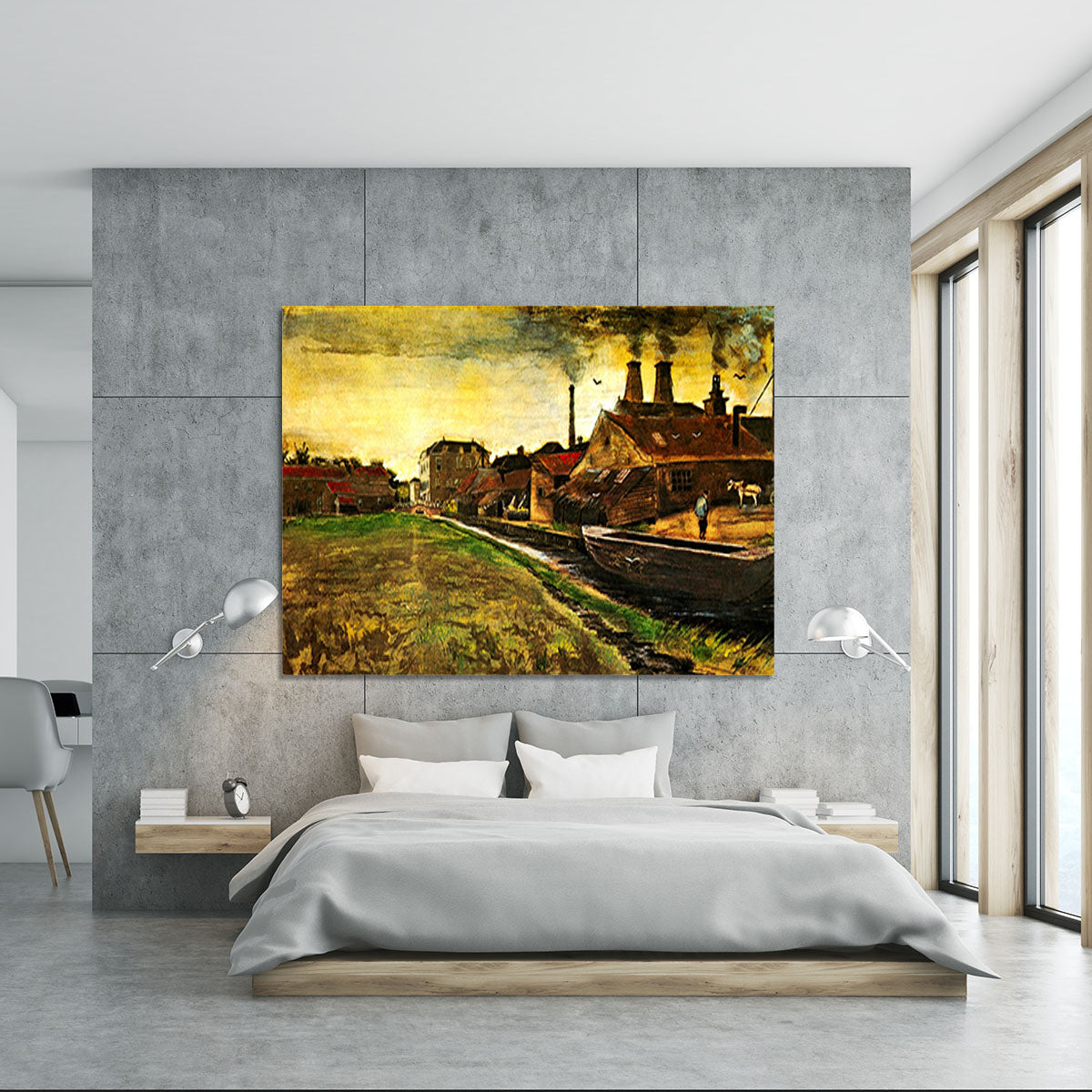 Iron Mill in The Hague by Van Gogh Canvas Print or Poster - Canvas Art Rocks - 5