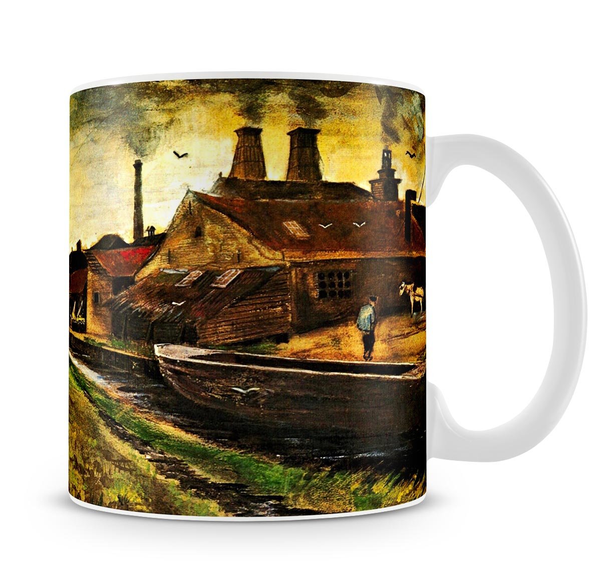 Iron Mill in The Hague by Van Gogh Mug - Canvas Art Rocks - 4