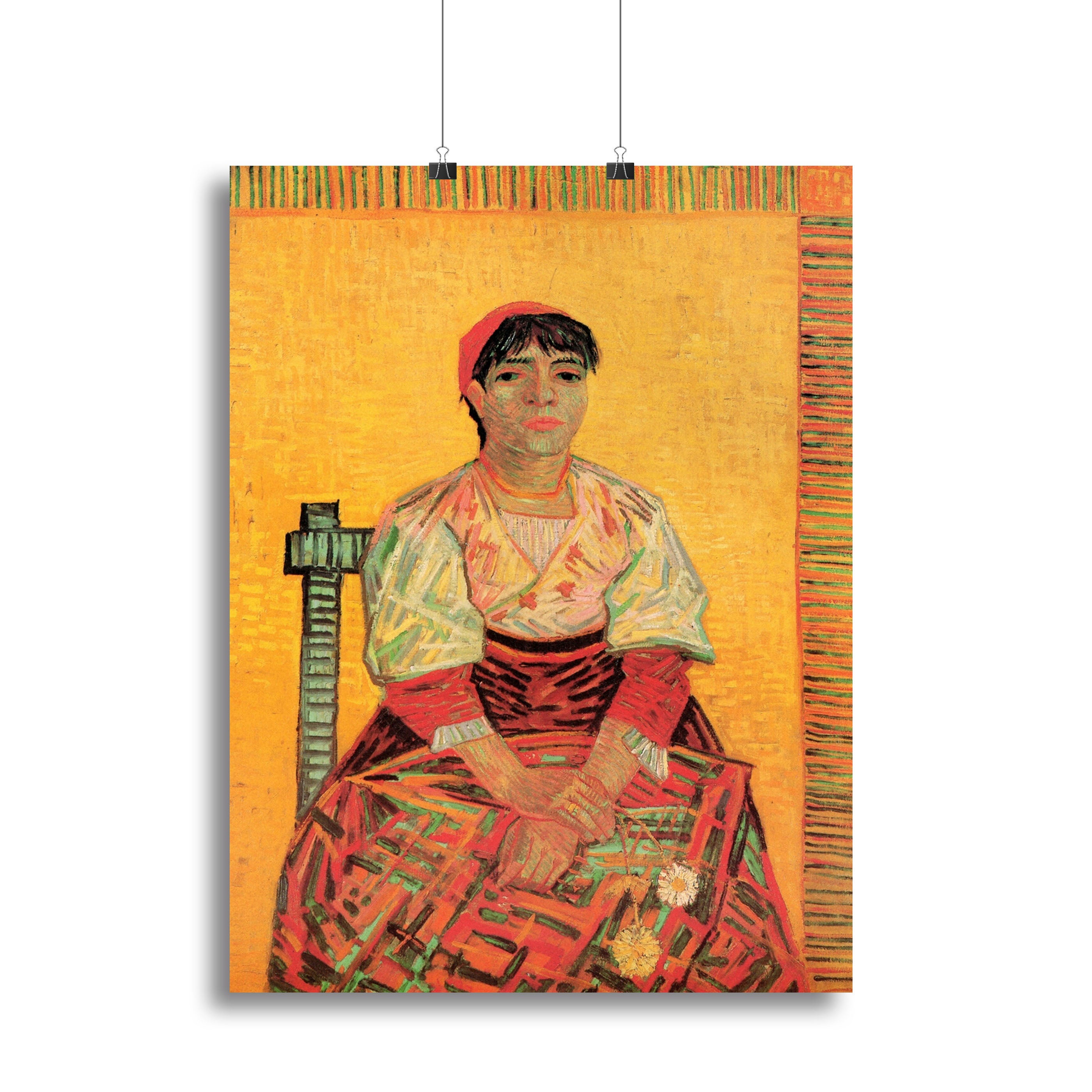Italian Woman Agostina Segatori by Van Gogh Canvas Print or Poster - Canvas Art Rocks - 2