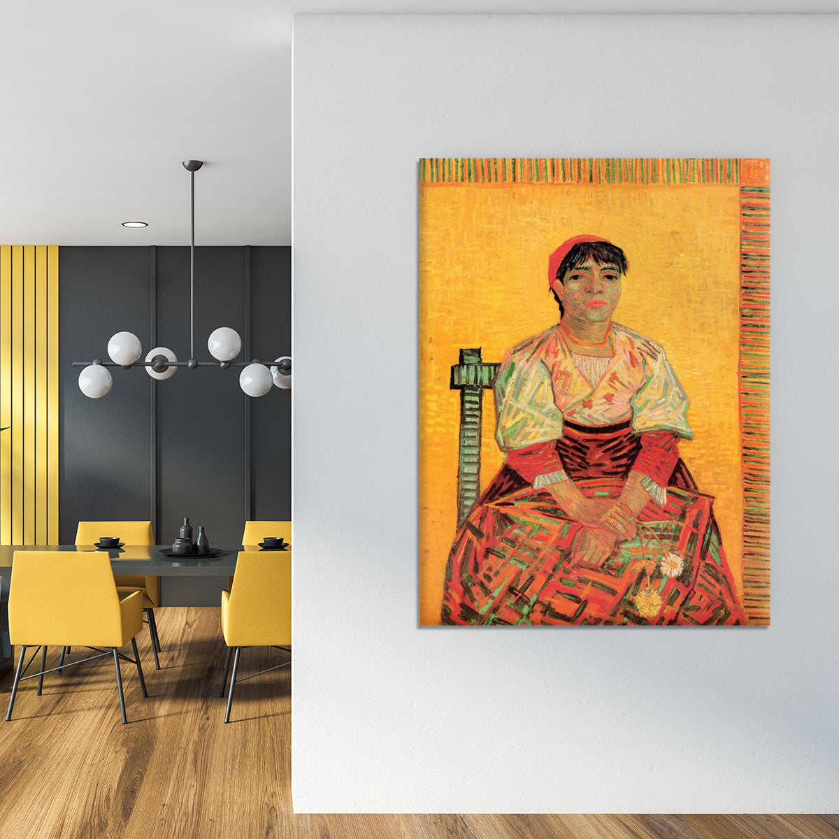 Italian Woman Agostina Segatori by Van Gogh Canvas Print or Poster - Canvas Art Rocks - 4