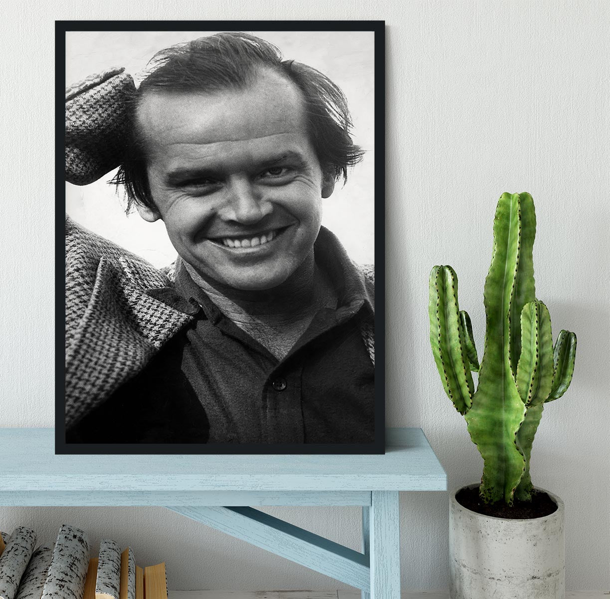 Jack Nicholson 1976 Framed Print - Canvas Art Rocks - 2