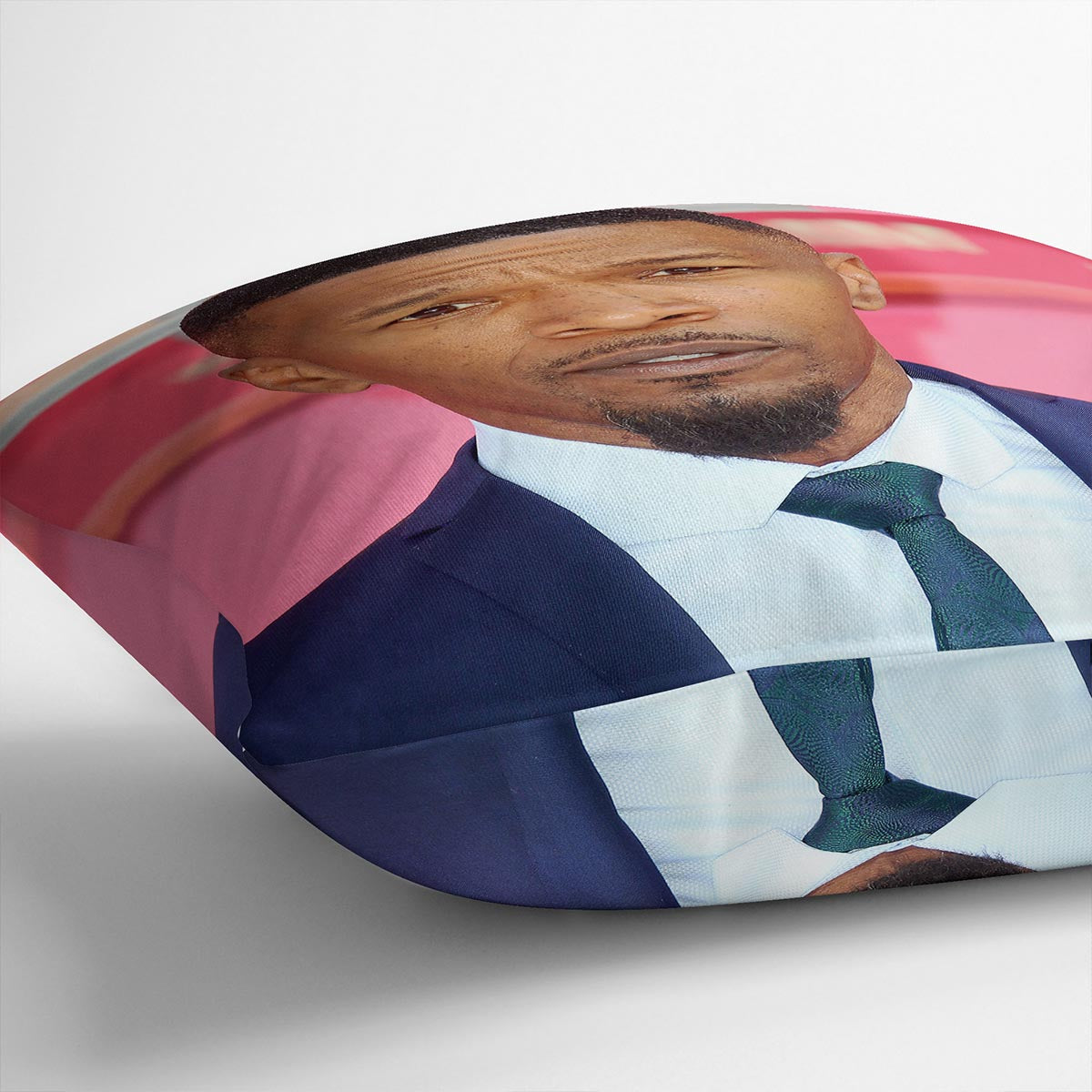 Jamie Foxx in pink Cushion