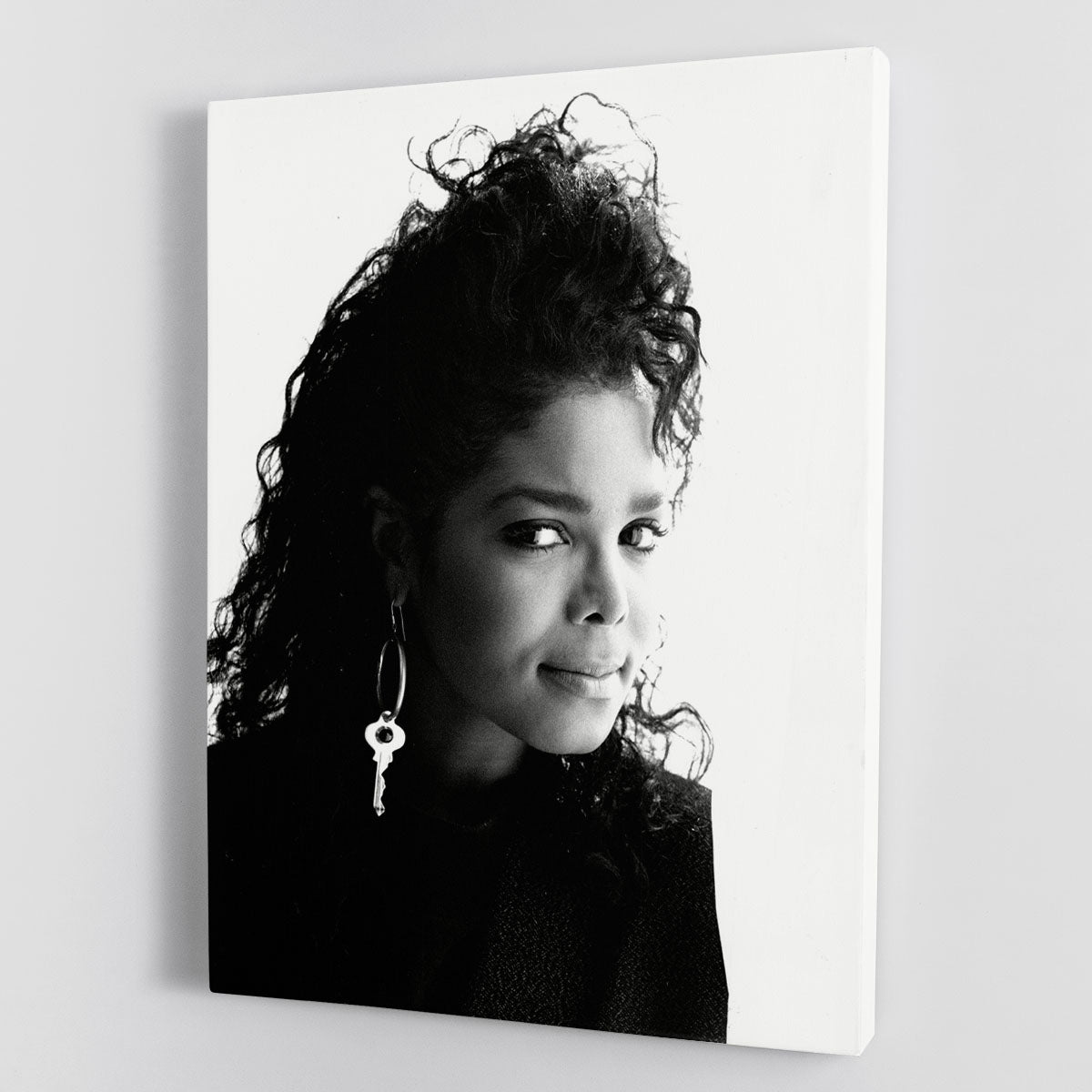 Janet Jackson in 1987 Canvas Print or Poster - Canvas Art Rocks - 1