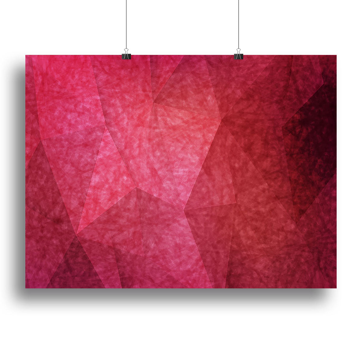 Japanese paper red background Canvas Print or Poster - Canvas Art Rocks - 2