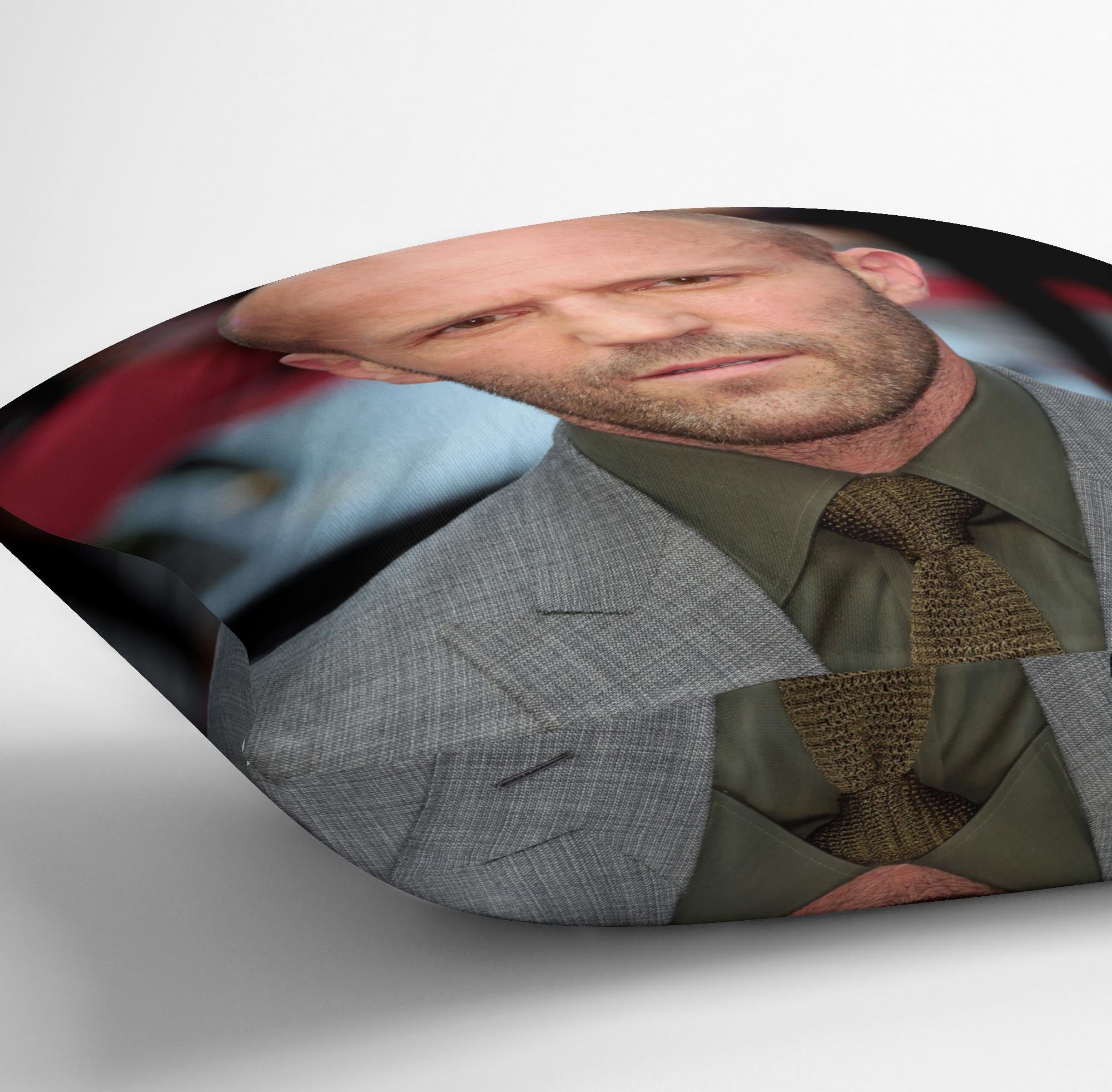 Jason Statham Cushion - Canvas Art Rocks - 3