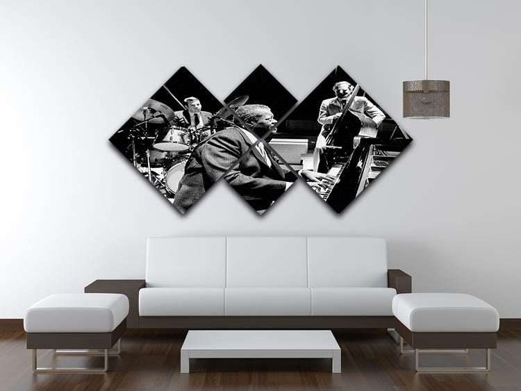 Jazz pianist Oscar Peterson 4 Square Multi Panel Canvas - Canvas Art Rocks - 3