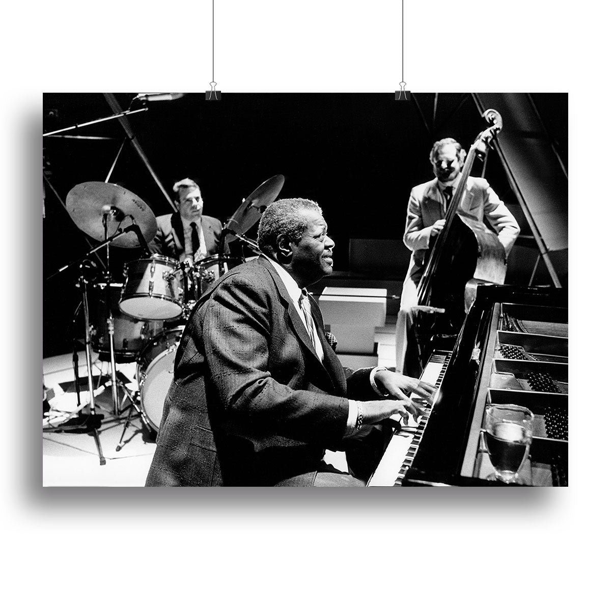 Jazz pianist Oscar Peterson Canvas Print or Poster - Canvas Art Rocks - 2