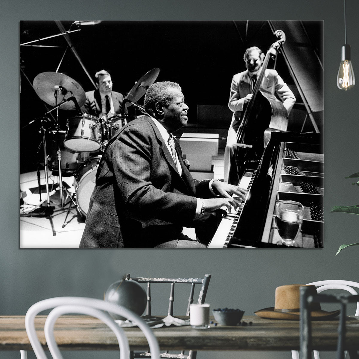 Jazz pianist Oscar Peterson Canvas Print or Poster - Canvas Art Rocks - 3