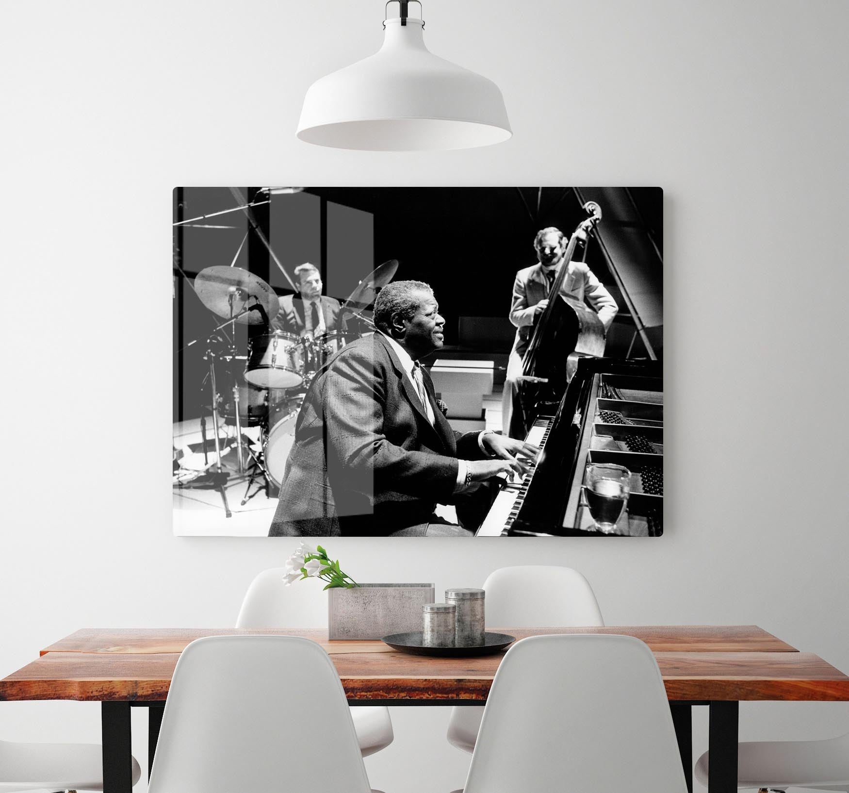 Jazz pianist Oscar Peterson HD Metal Print - Canvas Art Rocks - 2