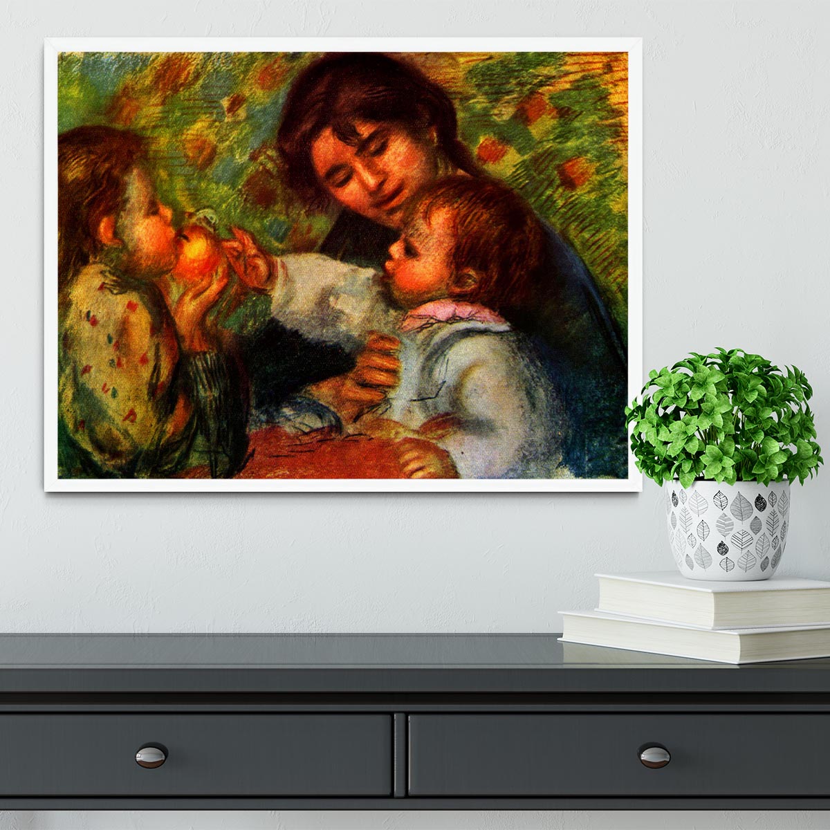 Jean Renoir and Gabrielle by Renoir Framed Print - Canvas Art Rocks -6