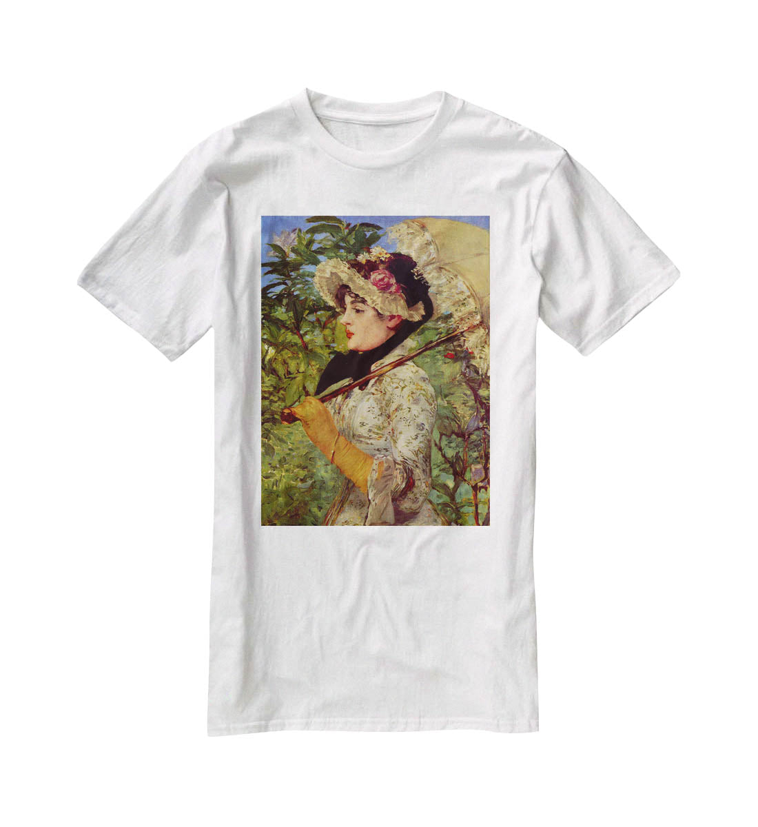 Jeanne by Manet T-Shirt - Canvas Art Rocks - 5
