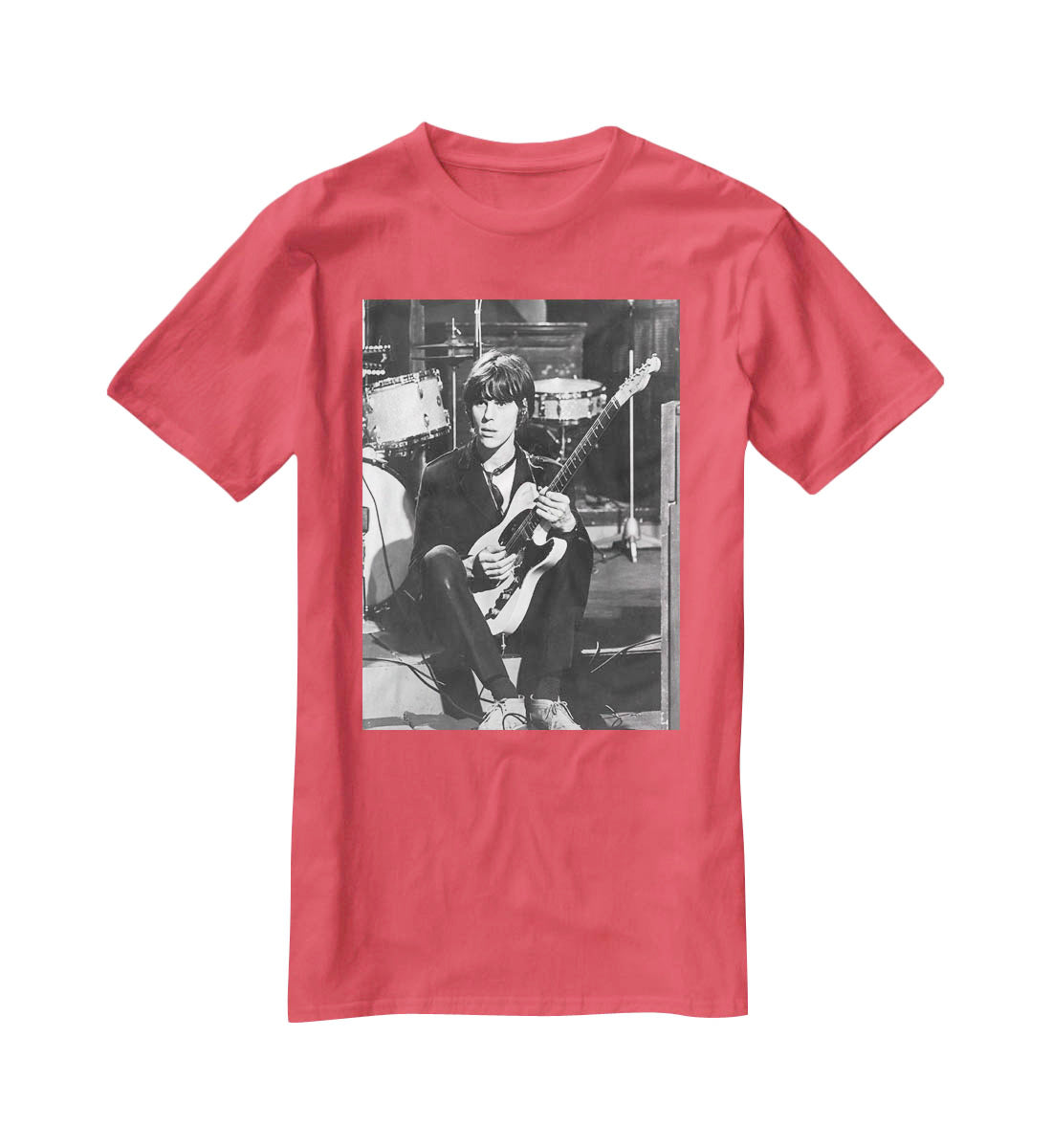 Jeff Beck in 1967 T-Shirt - Canvas Art Rocks - 4