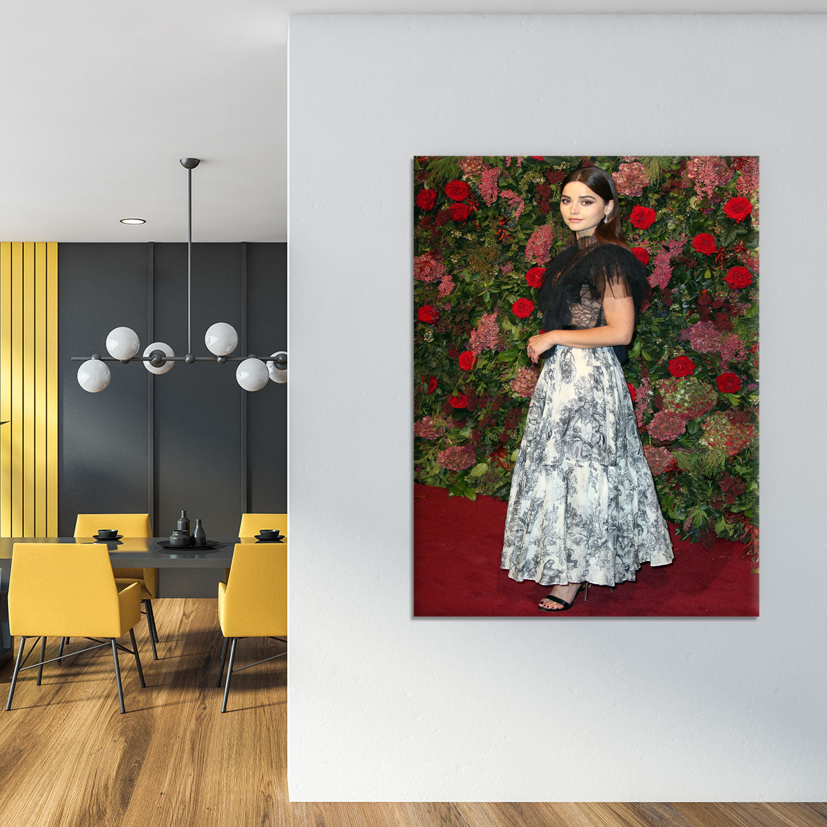 Jenna Coleman on the red carpet Canvas Print or Poster - Canvas Art Rocks - 4