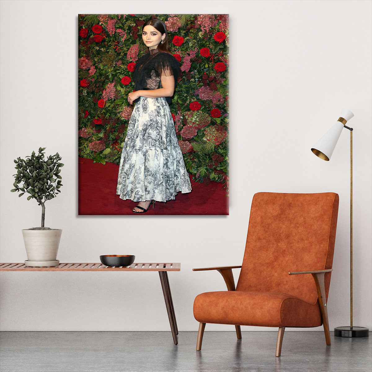 Jenna Coleman on the red carpet Canvas Print or Poster - Canvas Art Rocks - 6