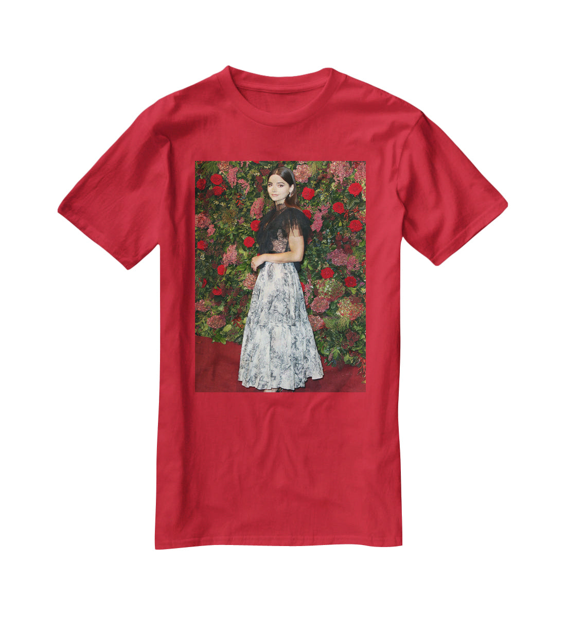 Jenna Coleman on the red carpet T-Shirt - Canvas Art Rocks - 4