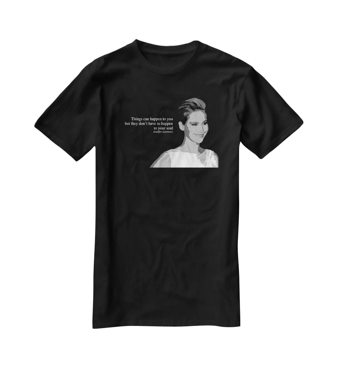 Jennifer Lawrence Happen To Your Soul T-Shirt - Canvas Art Rocks - 1