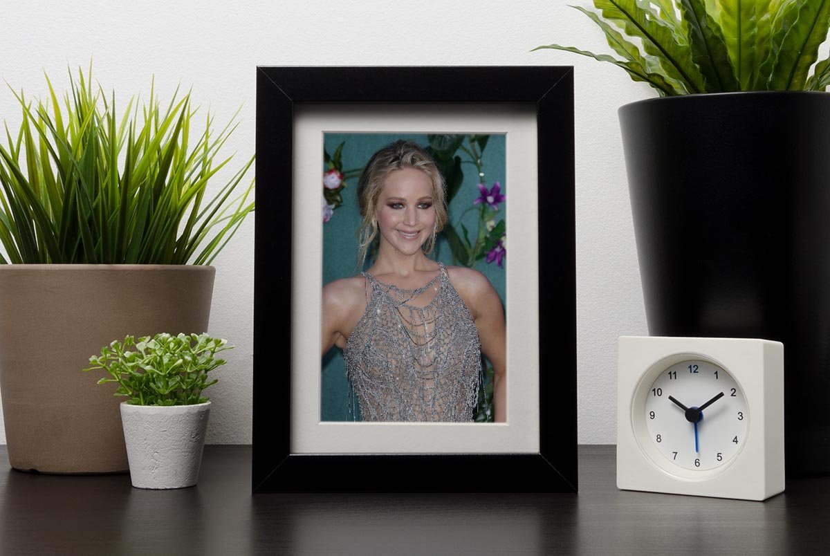 Jennifer Lawrence shimmers Framed Print - Canvas Art Rocks - 1