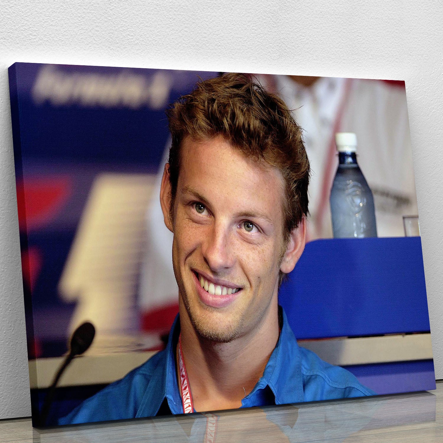 Jenson Button in 2001 Canvas Print or Poster - Canvas Art Rocks - 1