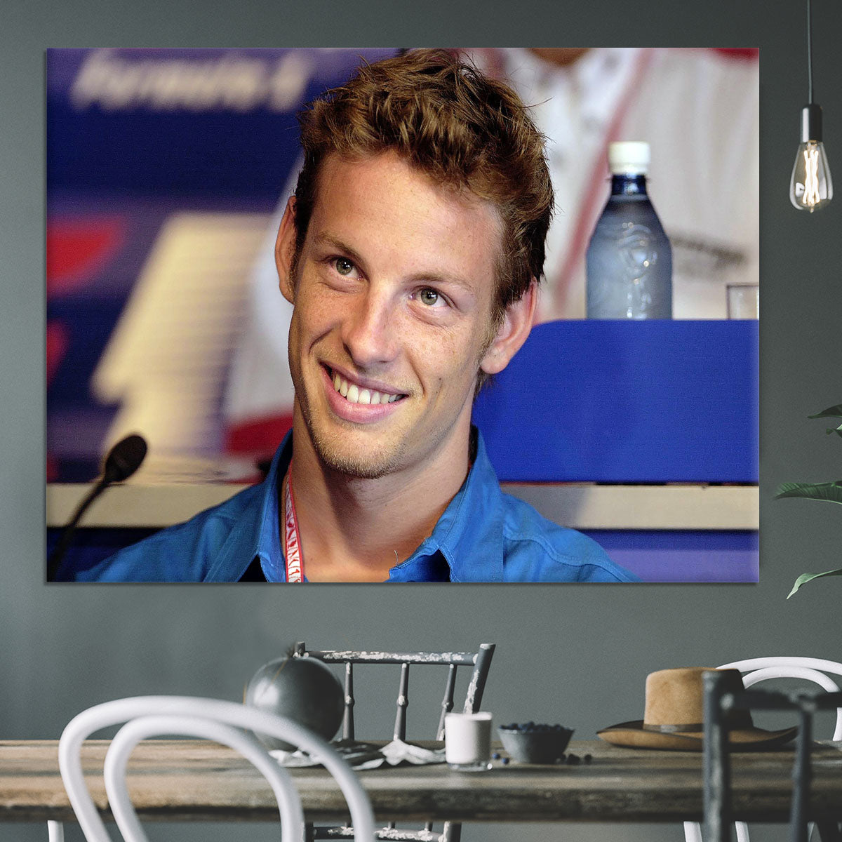 Jenson Button in 2001 Canvas Print or Poster - Canvas Art Rocks - 3
