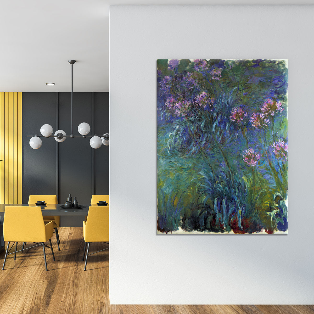 Jewelry lilies by Monet Canvas Print or Poster - Canvas Art Rocks - 4