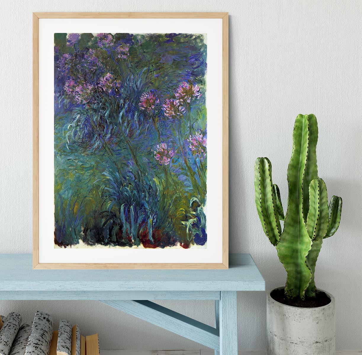 Jewelry lilies by Monet Framed Print - Canvas Art Rocks - 3