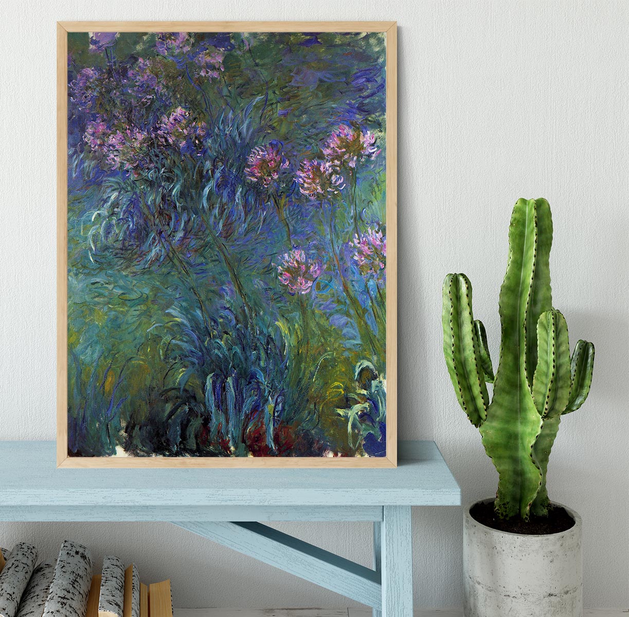 Jewelry lilies by Monet Framed Print - Canvas Art Rocks - 4