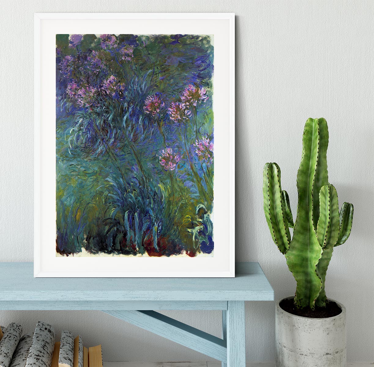 Jewelry lilies by Monet Framed Print - Canvas Art Rocks - 5