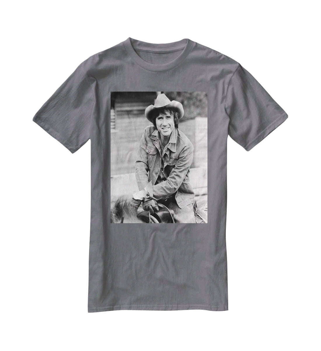 Jim Dale on horseback T-Shirt - Canvas Art Rocks - 3