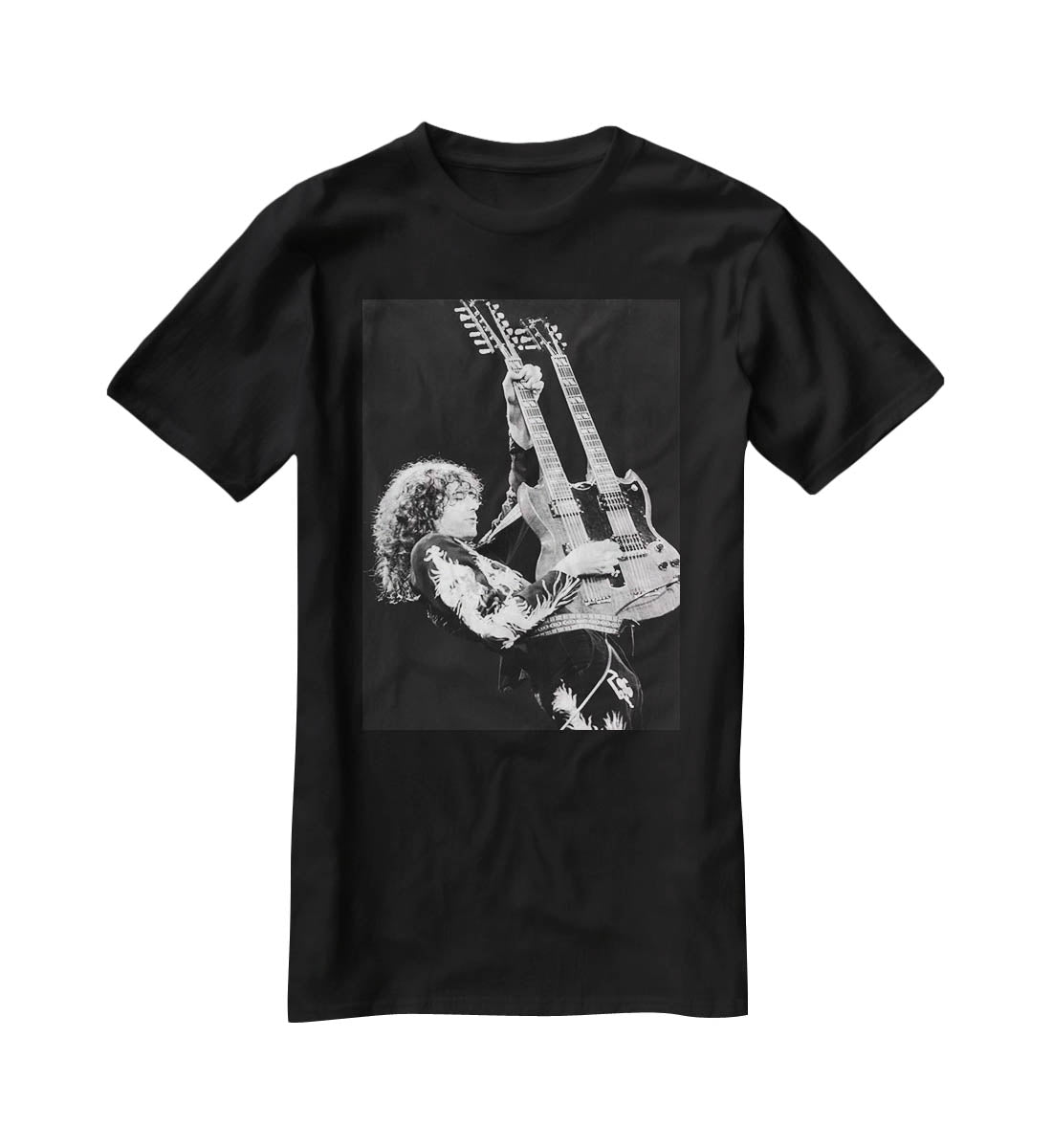 Jimmy Page of Led Zeppelin T-Shirt - Canvas Art Rocks - 1