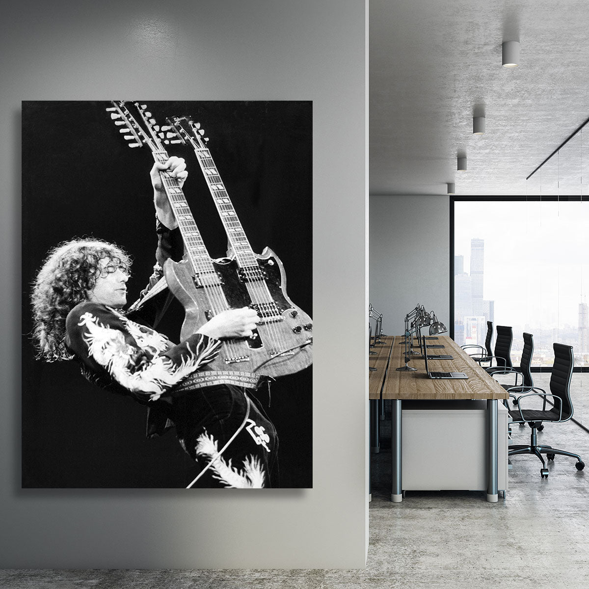 Jimmy Page of Led Zeppelin Canvas Print or Poster - Canvas Art Rocks - 3