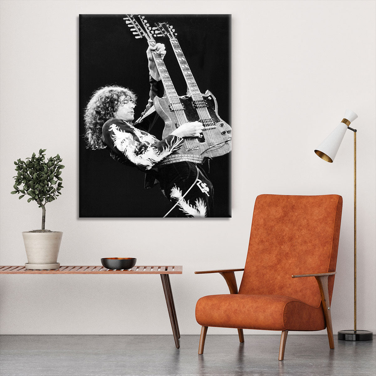 Jimmy Page of Led Zeppelin Canvas Print or Poster - Canvas Art Rocks - 6