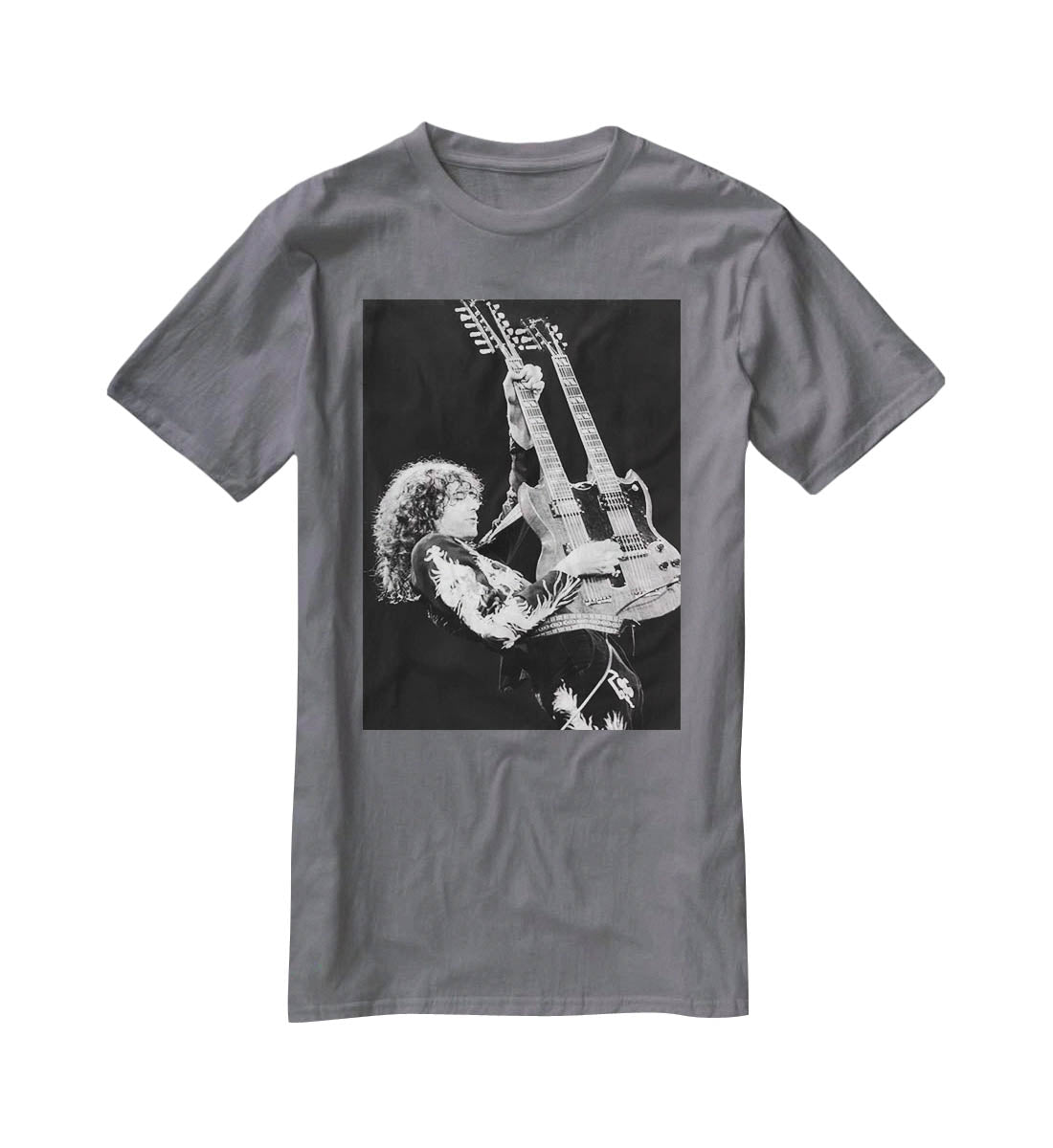 Jimmy Page of Led Zeppelin T-Shirt - Canvas Art Rocks - 3