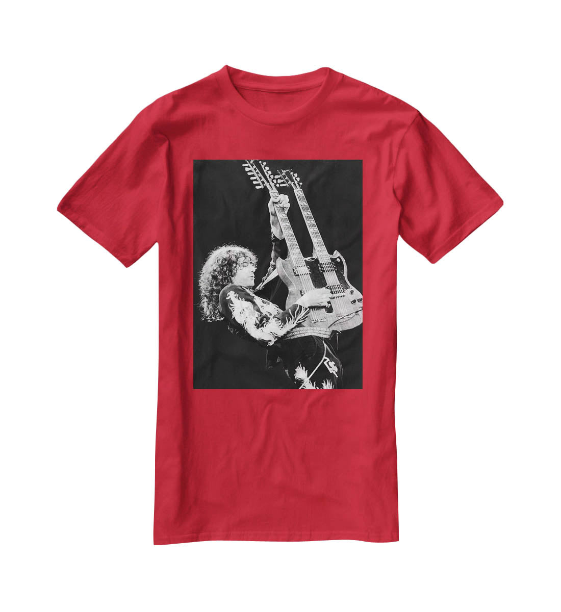 Jimmy Page of Led Zeppelin T-Shirt - Canvas Art Rocks - 4