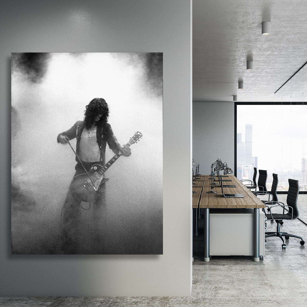 Jimmy Page on stage Canvas Print or Poster - Canvas Art Rocks - 3