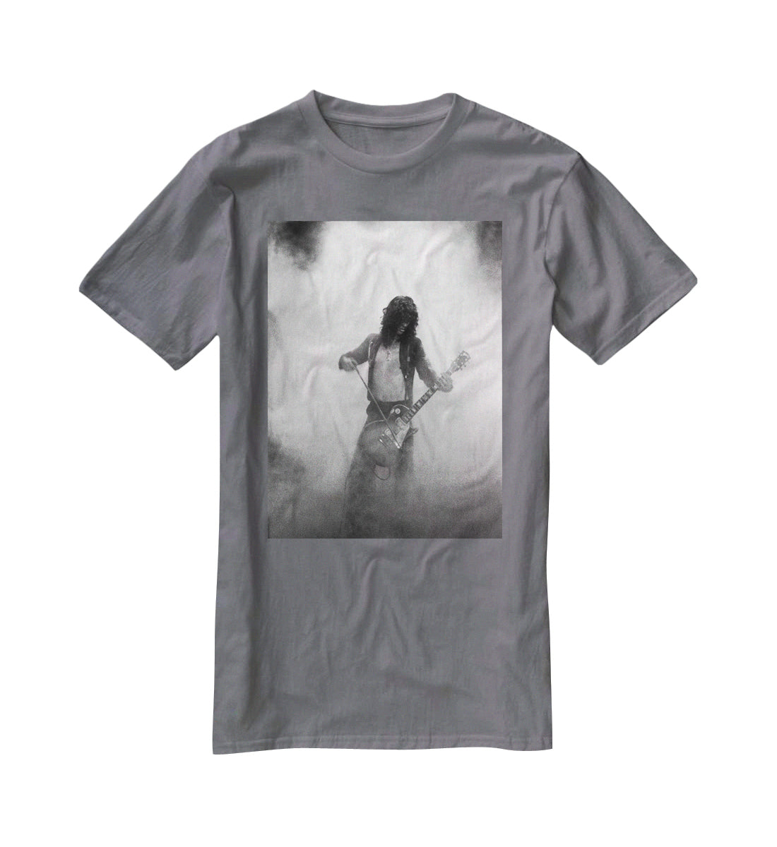 Jimmy Page on stage T-Shirt - Canvas Art Rocks - 3