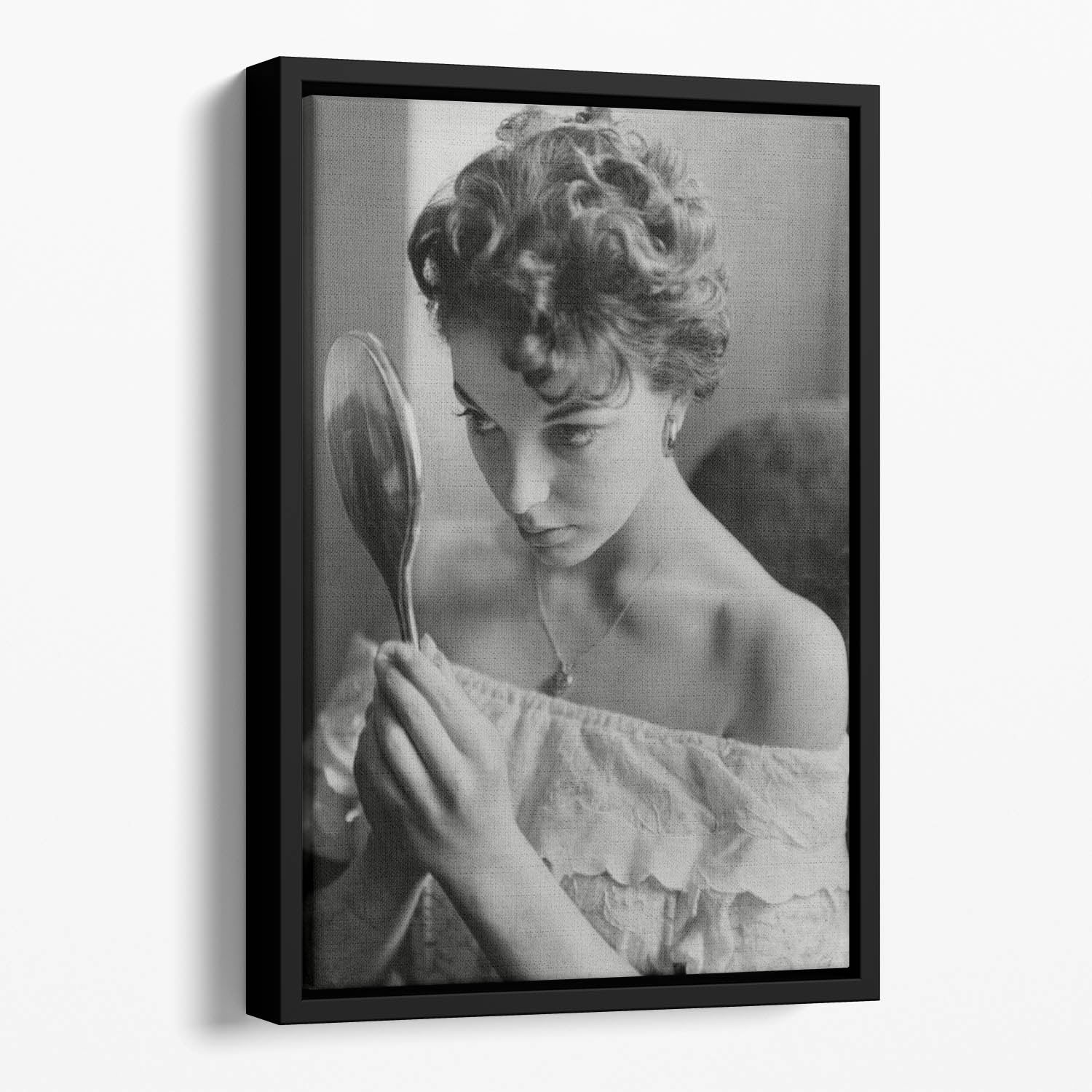 Joan Collins Floating Framed Canvas