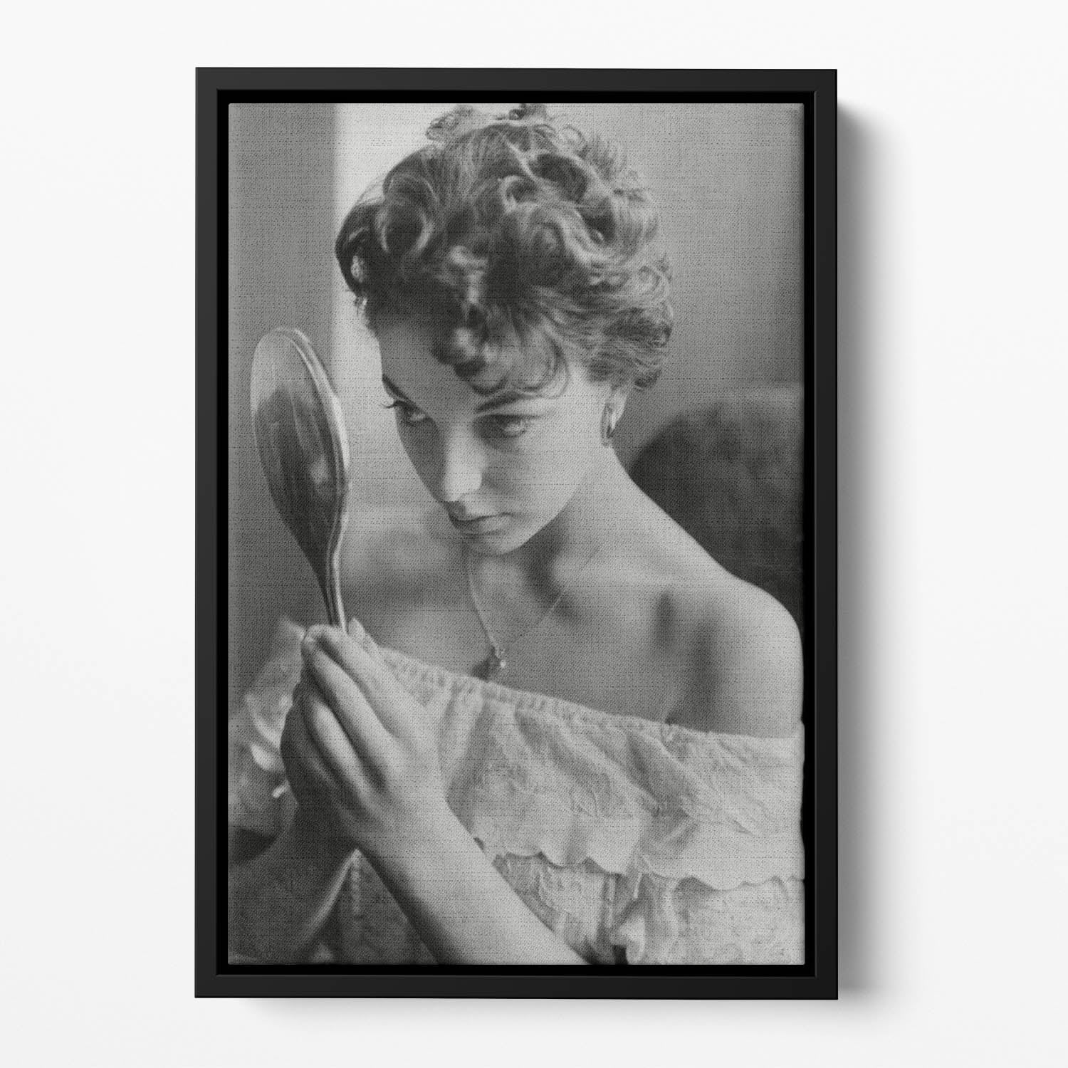 Joan Collins Floating Framed Canvas