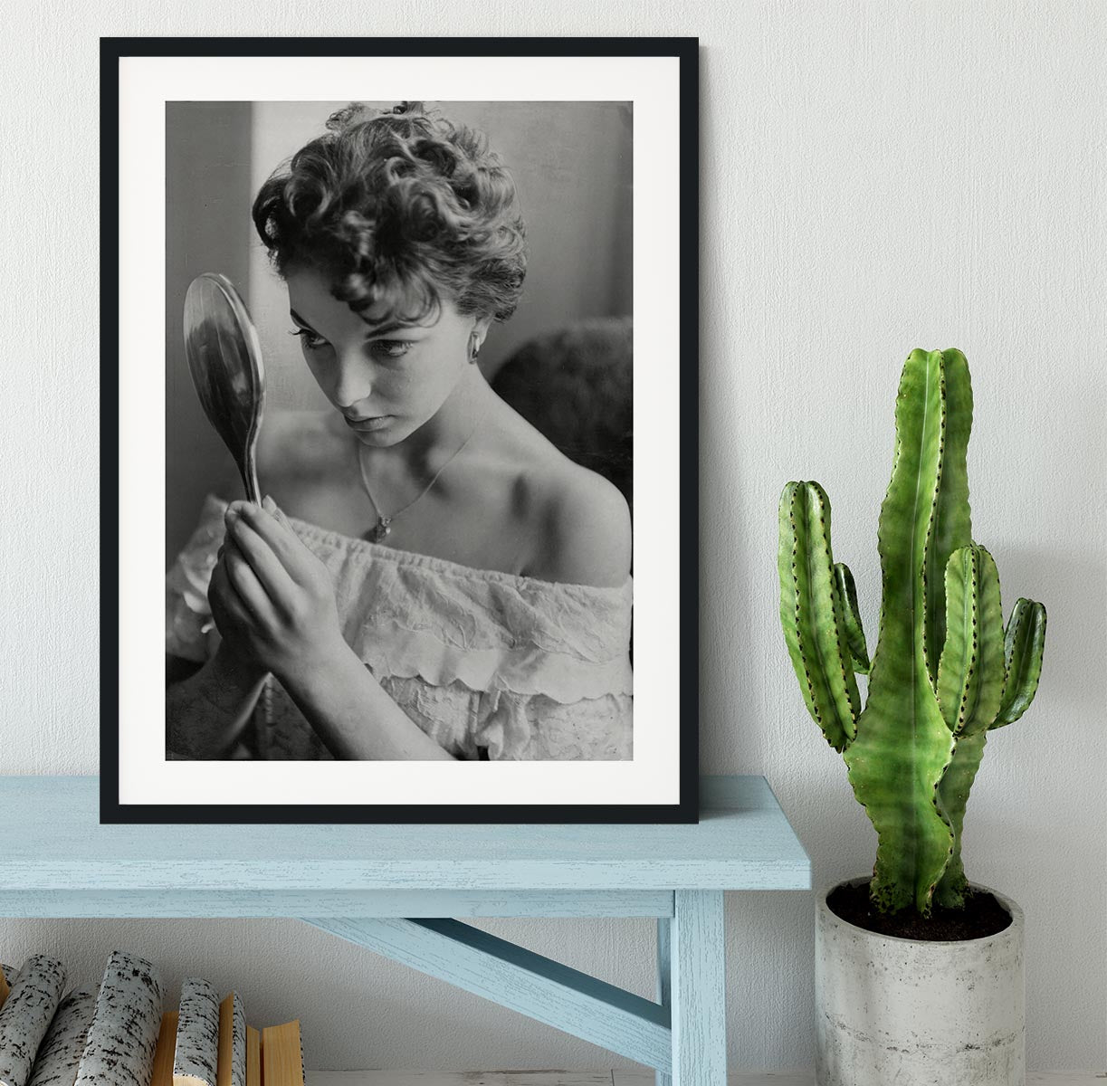 Joan Collins Framed Print - Canvas Art Rocks - 1