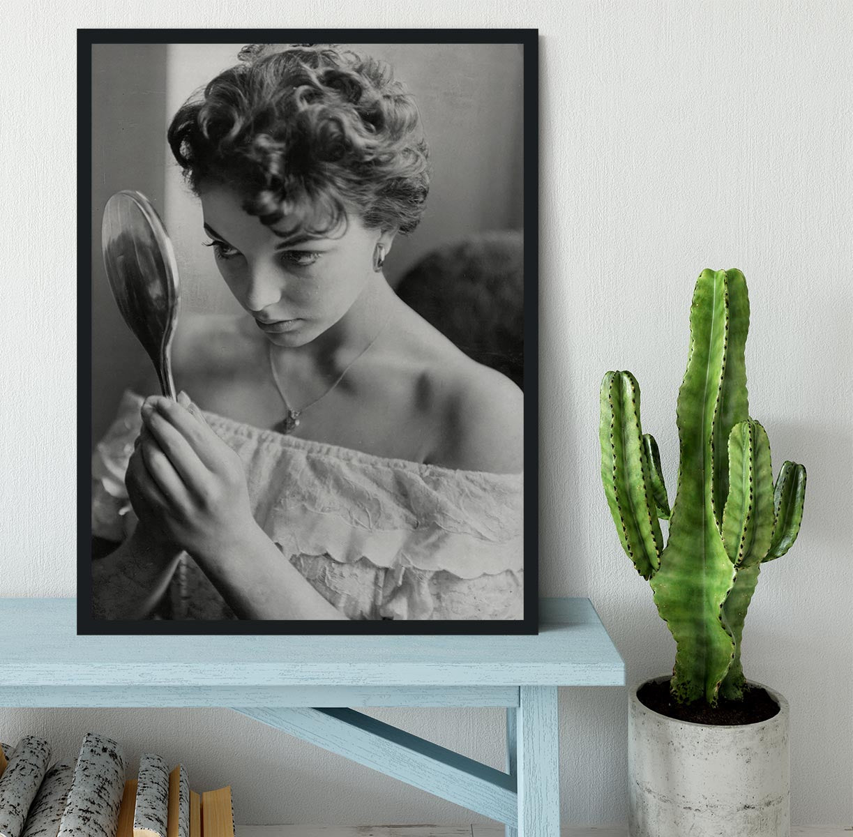 Joan Collins Framed Print - Canvas Art Rocks - 2