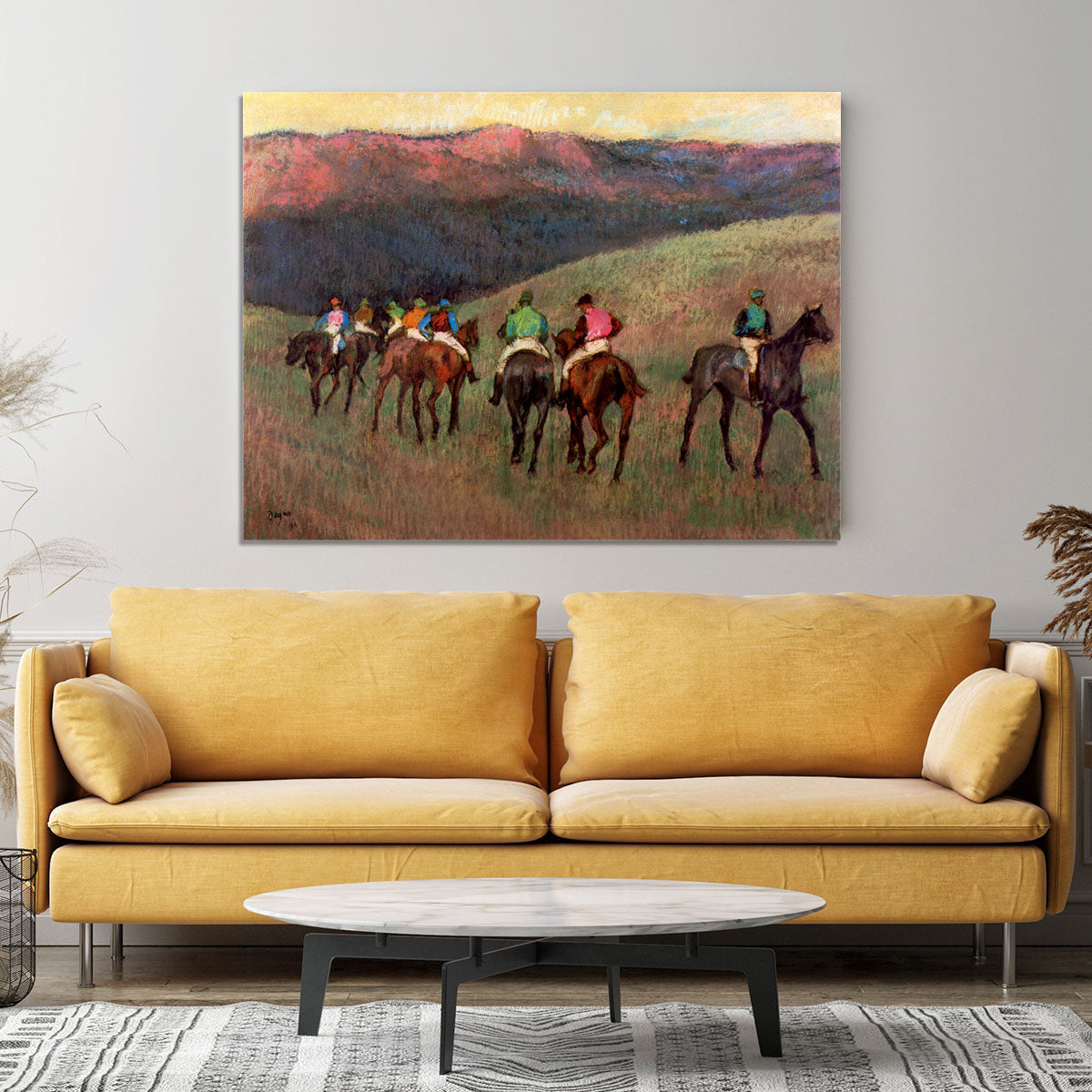 Jockeys in Training by Degas Canvas Print or Poster - Canvas Art Rocks - 4