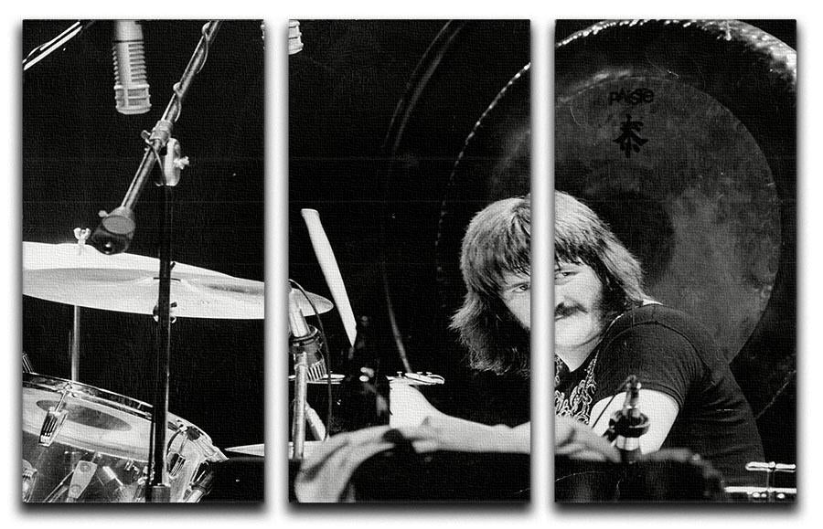John Bonham Led Zeppelin 3 Split Panel Canvas Print - Canvas Art Rocks - 1